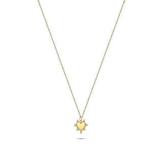 Romantic Diamond Heart Necklace