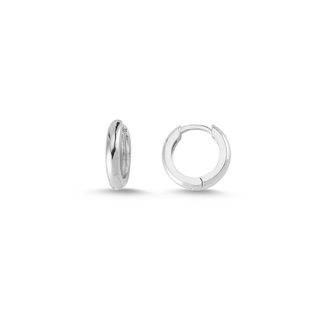 11mm white gold hoop earrings