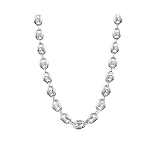 Bean Chain Necklace in 18k gold plated white – Baby Bond by The Bond Society