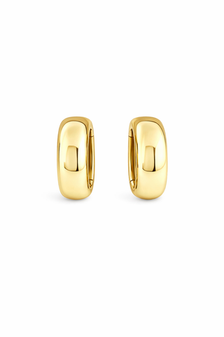 Chunky Hoop earrings in 18k gold plated yellow – Baby Bond by The Bond Society