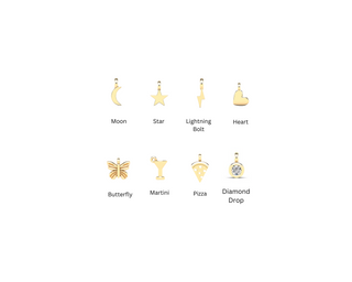 gold bracelet, charm bracelet, lightning bolt jewelry, chain bracelet, custom bracelet, 14k gold bracelet