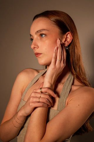 Marquise Diamond Drop Chain Earrings