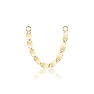 earring chain. gold earring chain. 14k gold ear chair