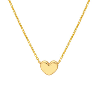 Puff Heart Pendant Necklace