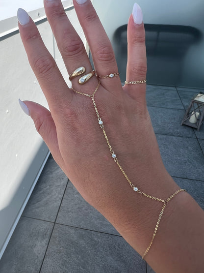 Graduated Diamonds Darling Hand Chain