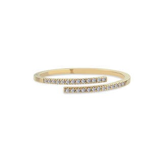 Elegant Wrap Pavé Diamond Ring