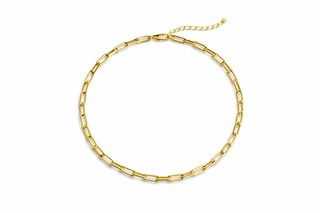 Paper Clip Chain Bracelet in 18k gold plated yellow – Baby Bond by The Bond Society