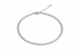 Rolo Chain Bracelet in 18k gold plated white – Baby Bond by The Bond Society