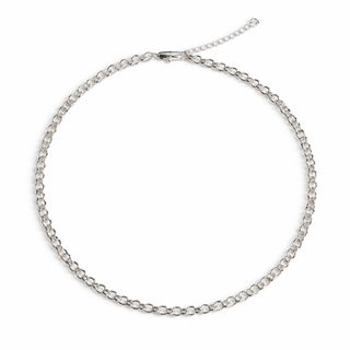 Rolo Chain Necklace in 18k gold plated white – Baby Bond by The Bond Society