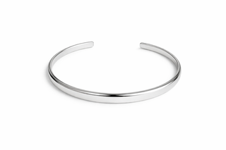 Silhouette Cuff bracelet in 18k gold plated white – Baby Bond by The Bond Society