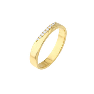 Curved Diamond Band