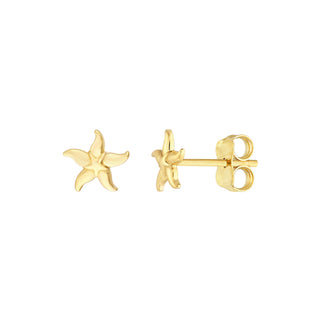 Dainty Starfish Stud Earrings