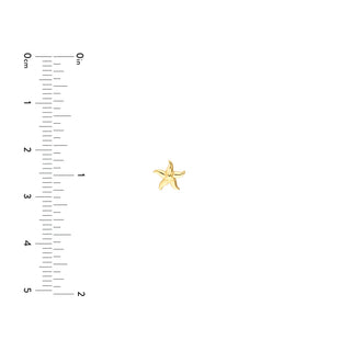 Dainty Starfish Stud Earrings