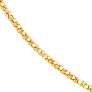 Yellow Gold Popcorn Chain Bracelet The Bond Society