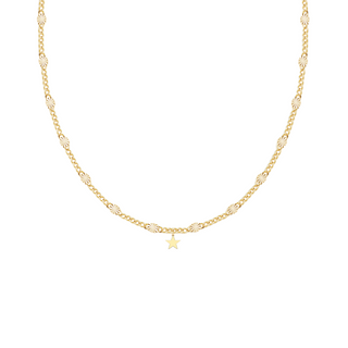 The Heights charm necklace. gold necklace. fine jewelry. 14k gold necklace. chain necklace. charm necklace. dainty necklace. delicate jewelry