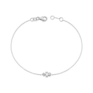 Diamond bezel set bracelet