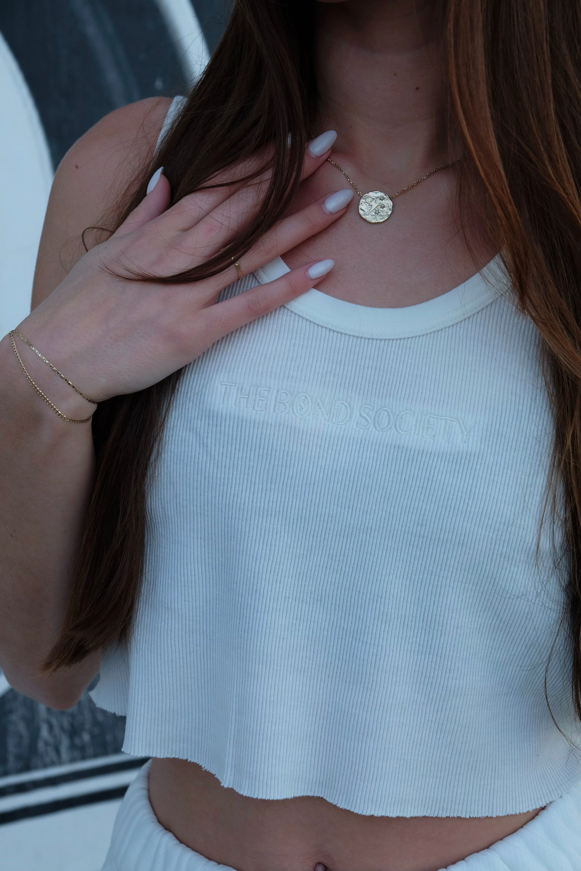 matching set. white tank top. white sweatpants. loungewear. cozy