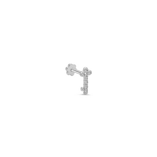 Diamond Key Stud Earrings