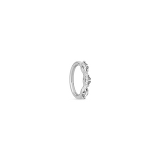 Elegant Petite Marquise Diamond Huggie