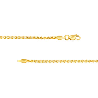Yellow Gold Popcorn Chain Bracelet The Bond Society