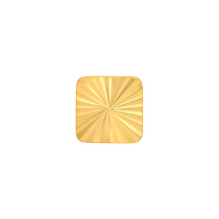 Solid 14k Yellow Gold Radiant Earring Studs The Bond Society